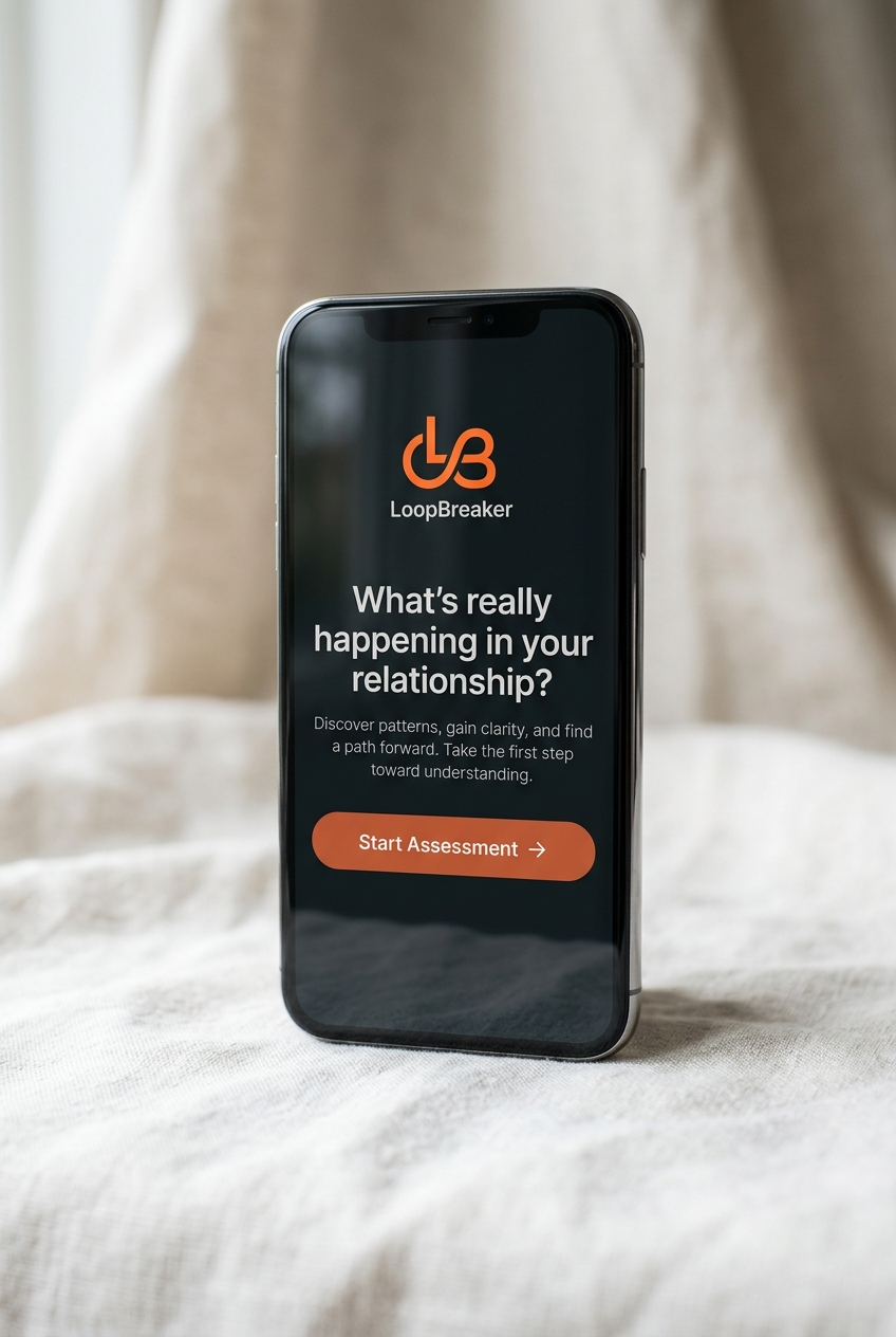 LoopBreaker AI App Interface on Smartphone